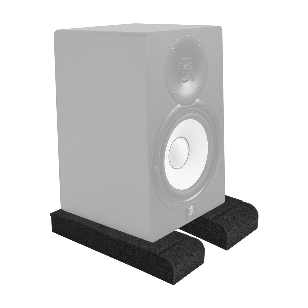 2 Packs High Density Acoustic Isolation Foam Isolation Pads 27 * 10cm Usable Area for Studio Monitor Speaker