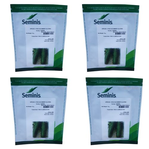 Darina F1 Hybrid Cucumber Seeds (4 Packs)