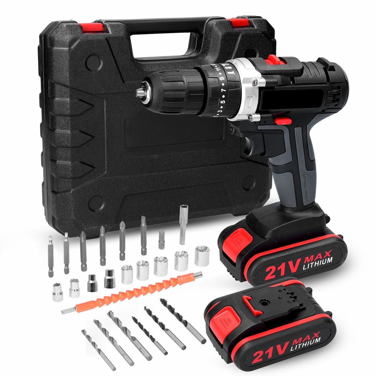 3in1 Multifuctional Electric Drill Set-2pcs Batteries