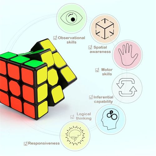 Magic Cube Brain Teasers 3x3x3 Competition Speed