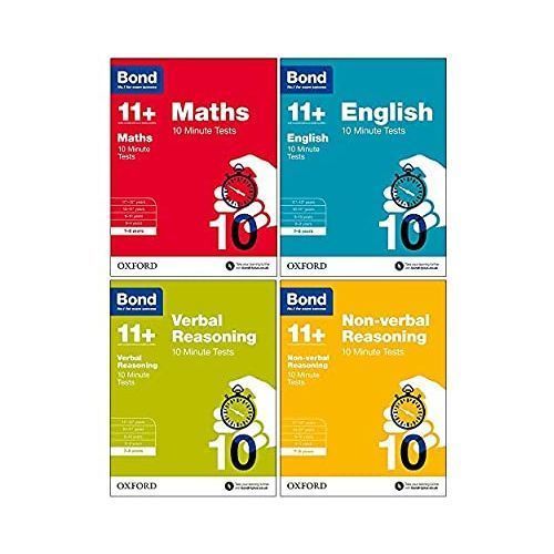 Bond 11+:  7-8 Years Bundle: English, Maths, Non-verbal Reasoning, Verbal Reasoning