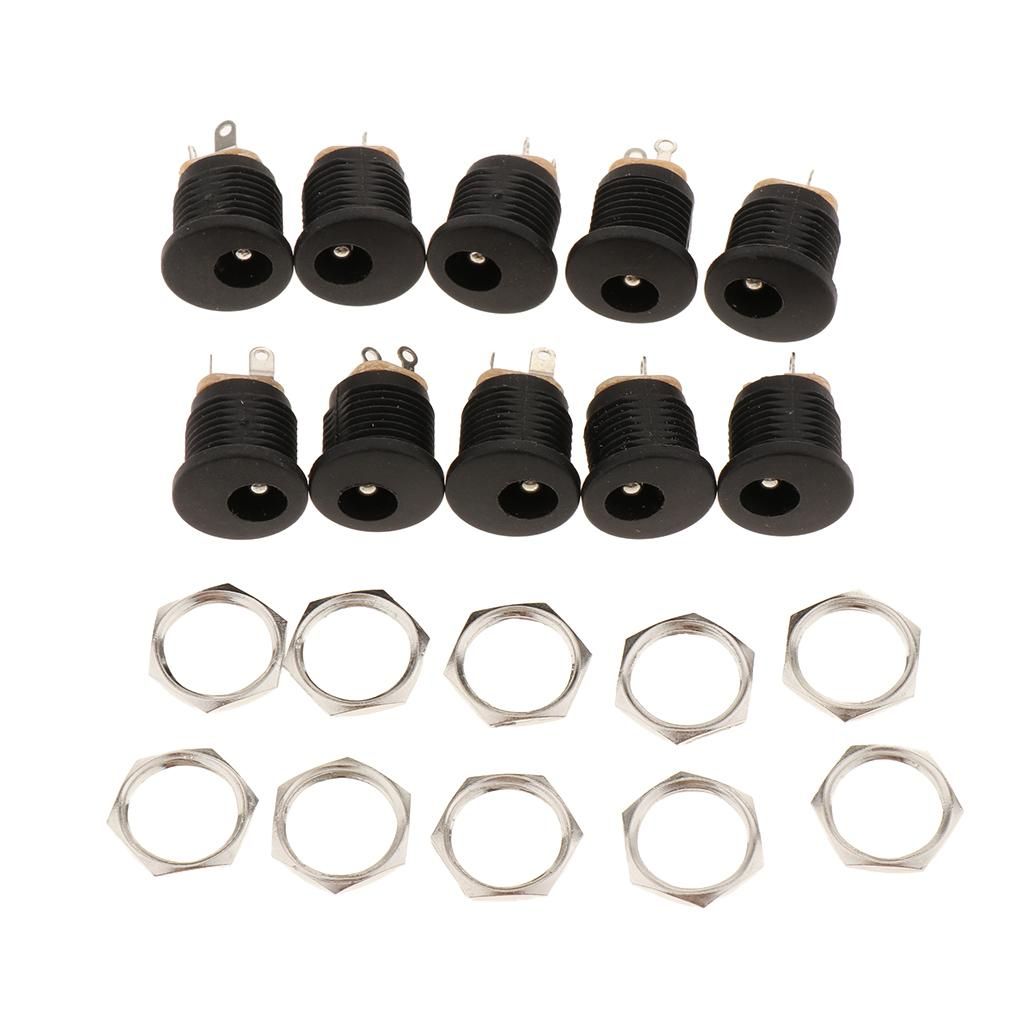 10PCS DC Power Supply Socket Female PCB Mount Connector