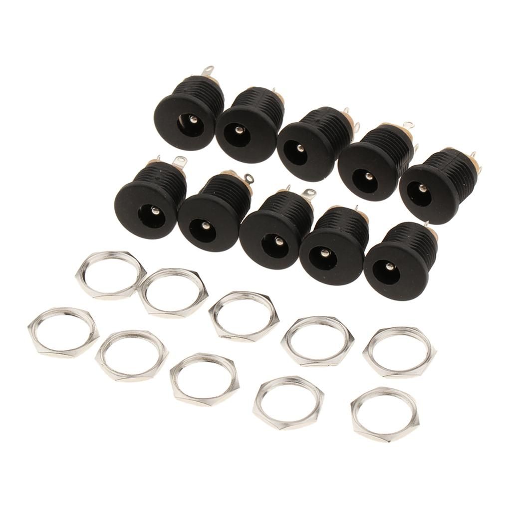 10PCS DC Power Supply Socket Female PCB Mount Connector