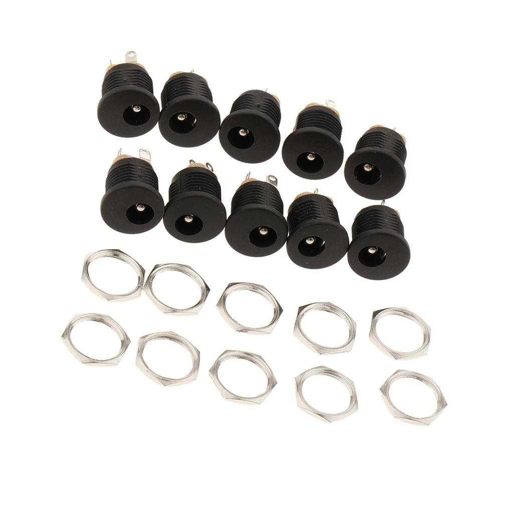 10PCS DC Power Supply Socket Female PCB Mount Connector