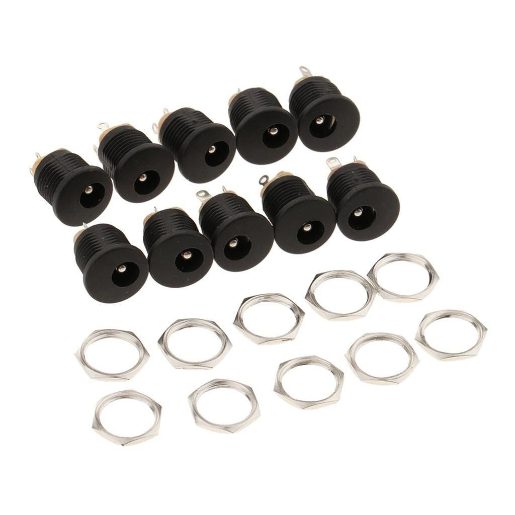 10PCS DC Power Supply Socket Female PCB Mount Connector