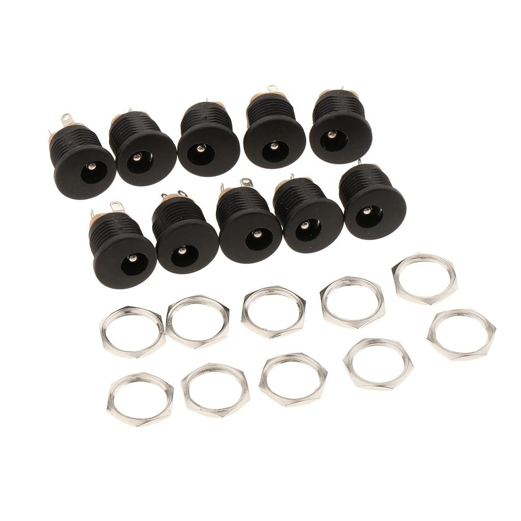 10PCS DC Power Supply Socket Female PCB Mount Connector