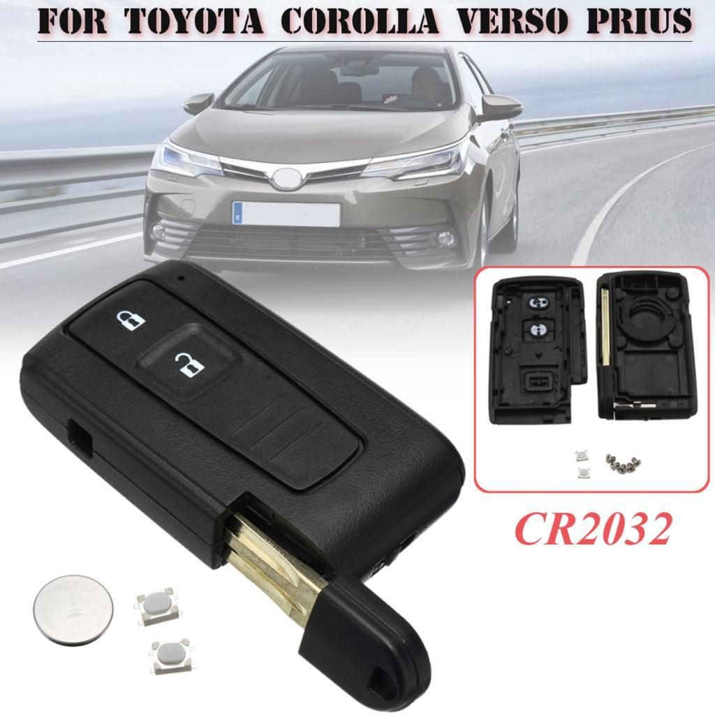 2 Buttons New Remote Smart Key Fob Shell Case For  Corolla Verso Prius