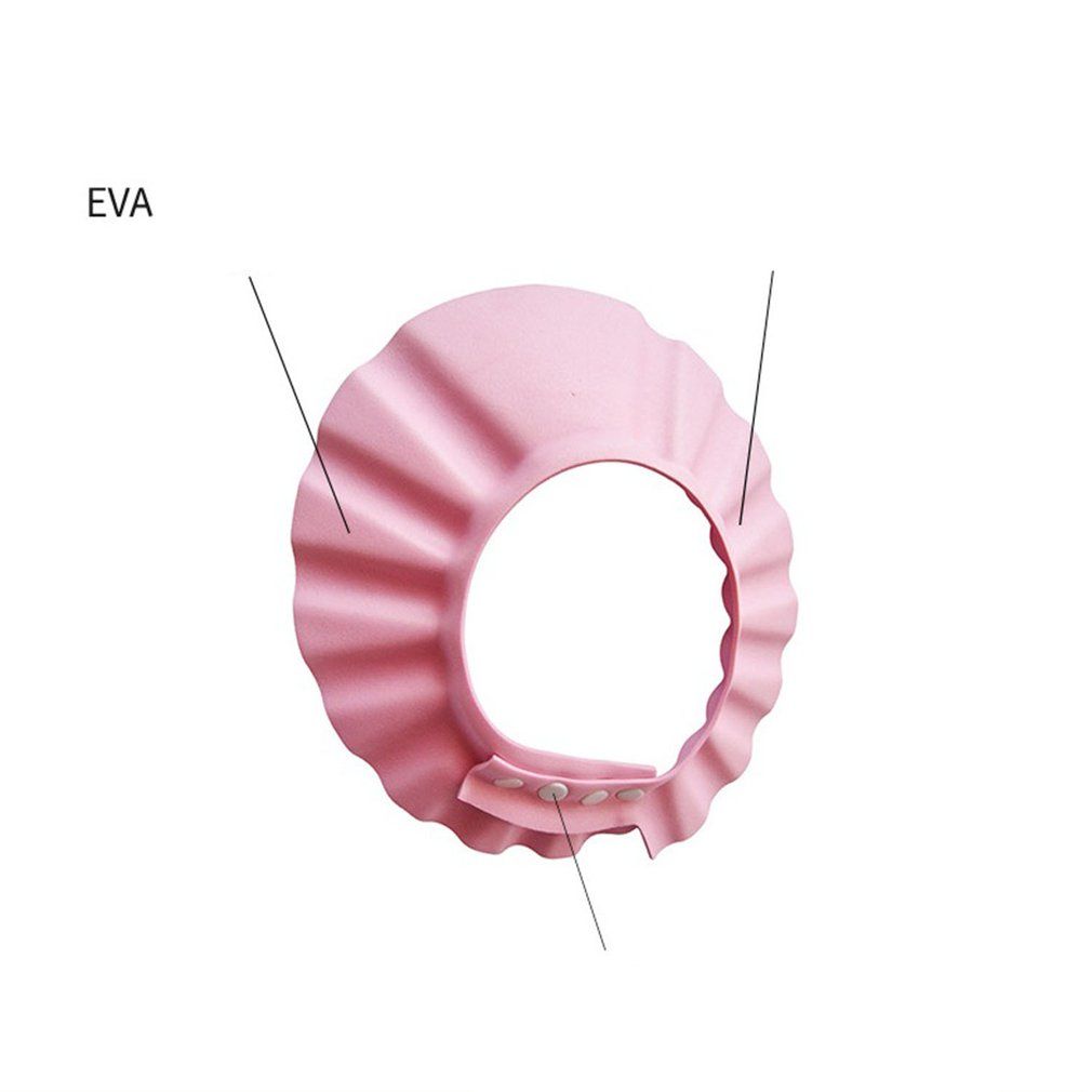 Baby Bathing Shower Cap Hat Wash Hair Shield Elastic Shampoo