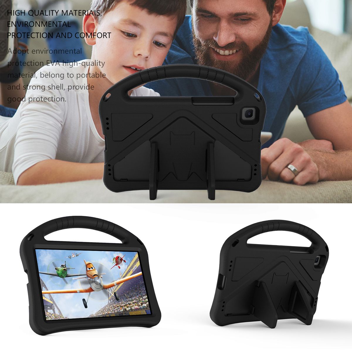 Case For Samsung Galaxy Tab A 8.0" 2019 SM-T290/T295, Kids Friendly Durable Lightweight Handle Stand Shockproof Protective Cover