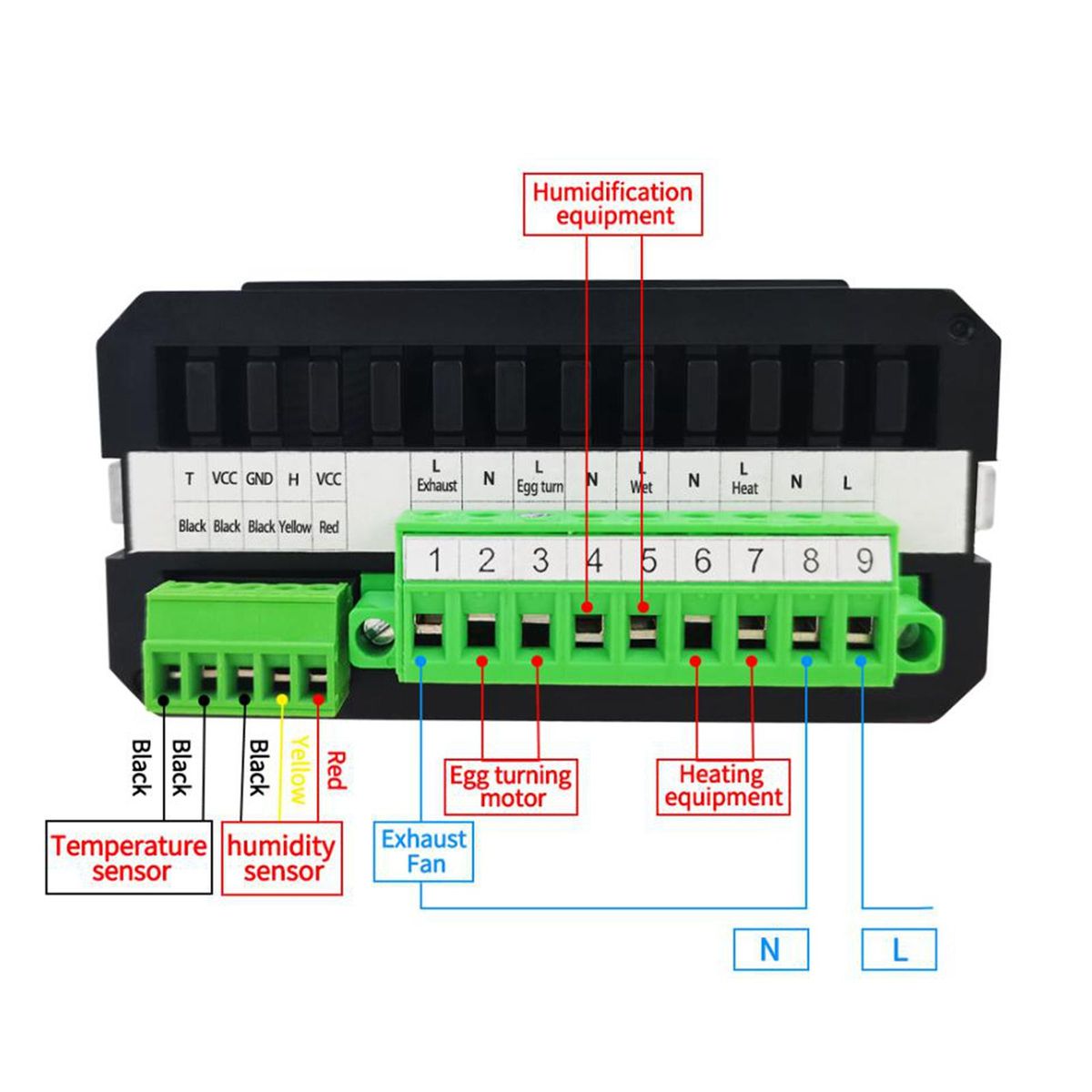HT-10 Incubator Controller Thermostat Hygrostat With Sensor For Egg
