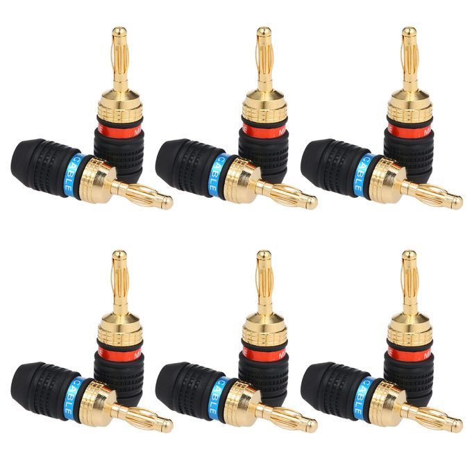 Banana Plug Red & Black Connector Speaker