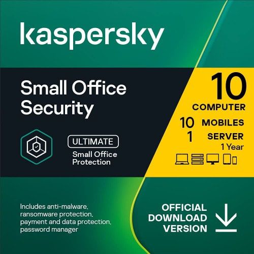 Kaspersky Small Office Security 10+1 Devices Inc SERVER 1 Year 2023 FULL EDITION