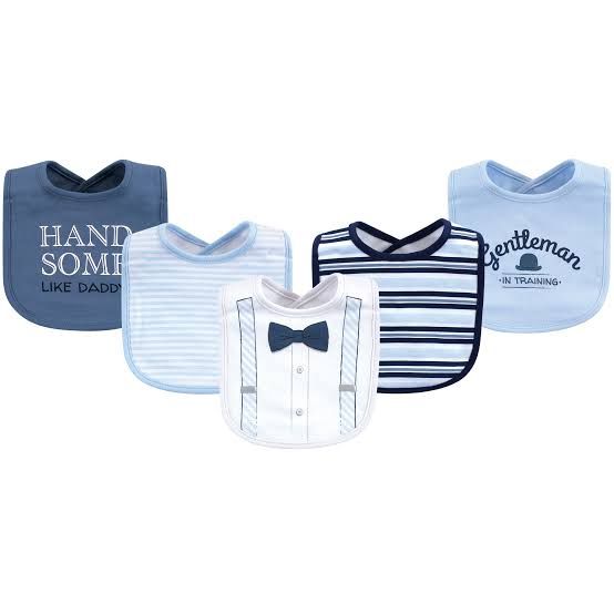 5 - Piece Baby Boy Bib Set