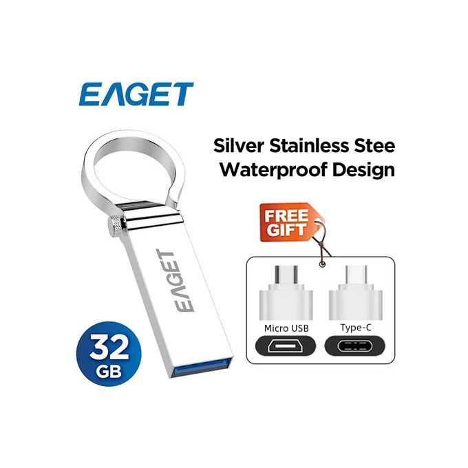 Pen Flash Drive 3.0  32GB - Metal OTG Micro USB Type-C