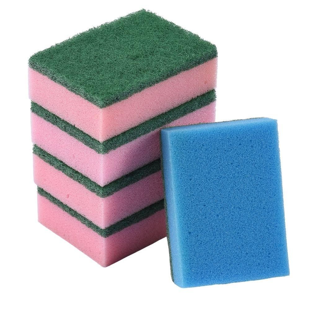 MOQ200 20PCS Sponge Wipes Household Color High Density Sand 10*7*3cm Dishwashing Cloth Sponge Block Kitchen Household Goods Cleaning Sponge Wipe