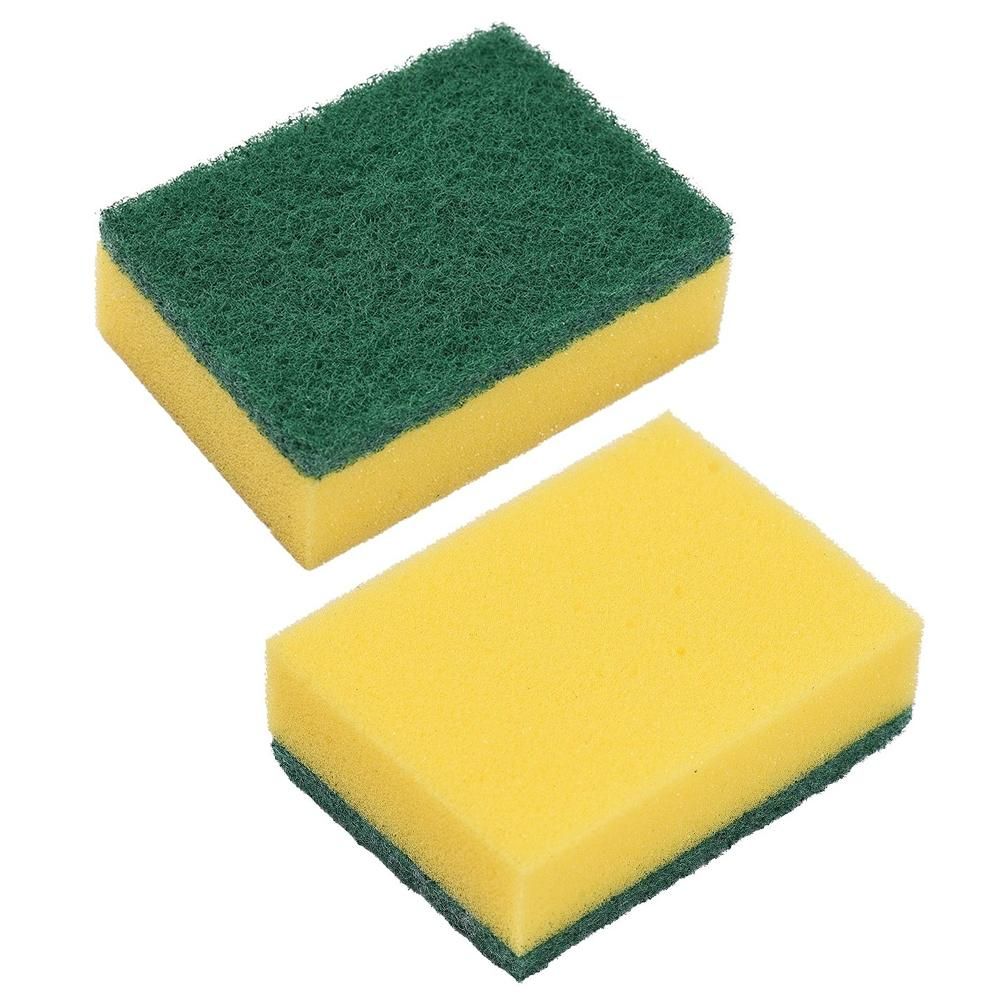 MOQ200 20PCS Sponge Wipes Household Color High Density Sand 10*7*3cm Dishwashing Cloth Sponge Block Kitchen Household Goods Cleaning Sponge Wipe