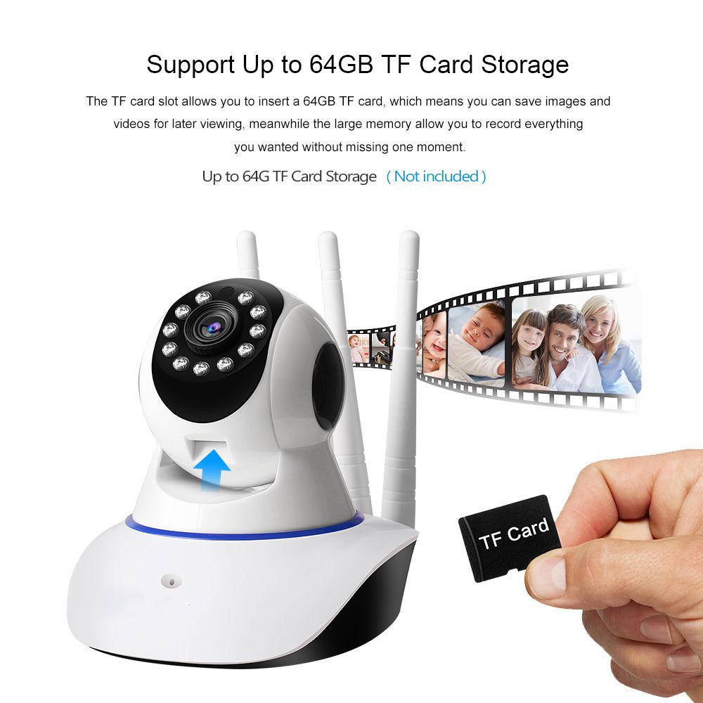 Wireless IP Camera 360 View Rotatable HD WiFi CCTV Surveillance Camera