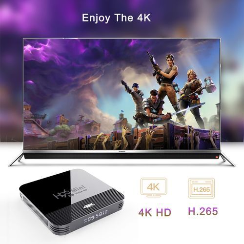 H96 MINI H8 4K UHD Smart TV Box With Remote Controller, Android 9.0 RK3228A Quad-core Cortex-A7, 1GB+8GB, Support WiFi & BT & AV & HDMI & Ethernet