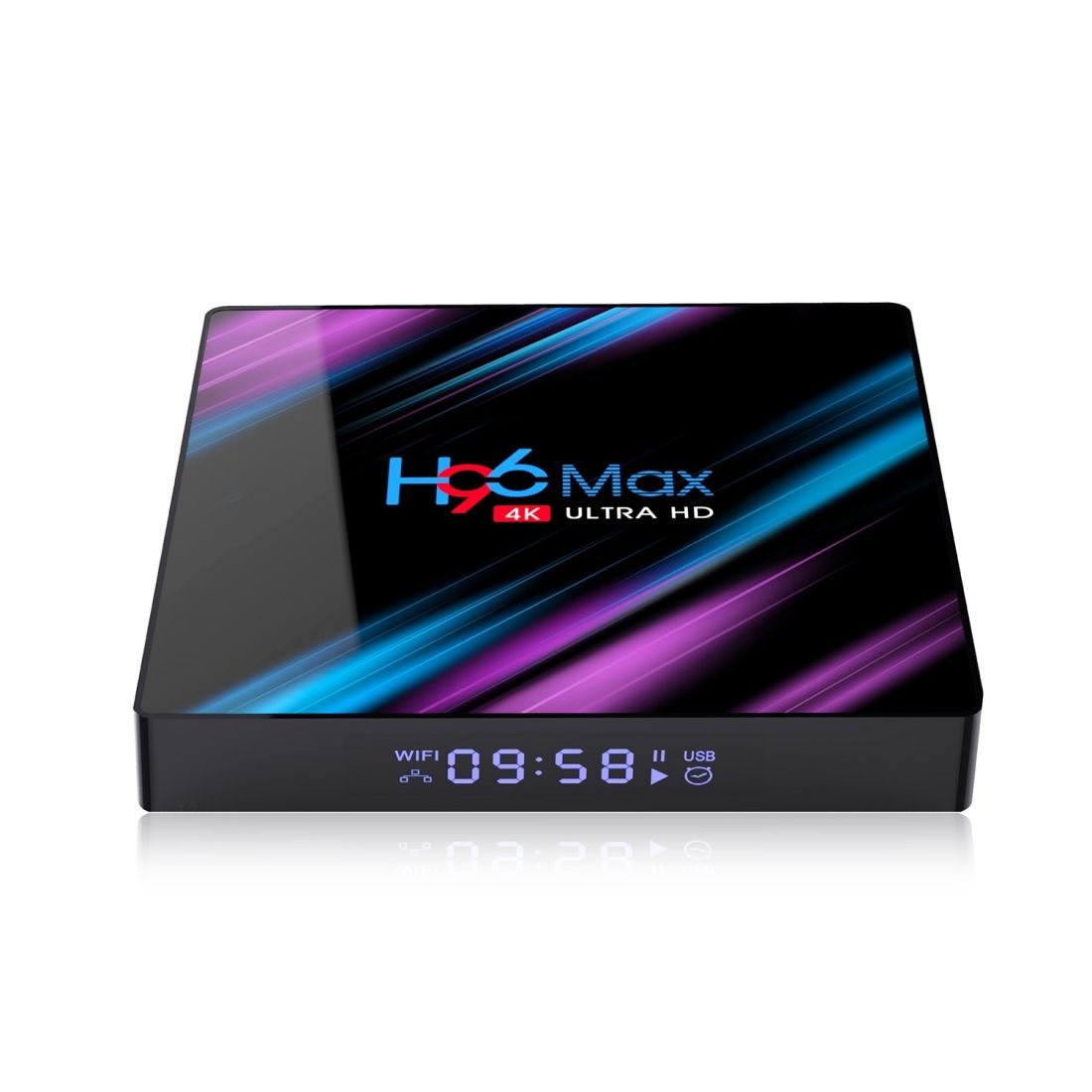 H96 Max-3318 4K Ultra HD Android TV Box With Remote Controller, Android 9.0, RK3318 Quad-Core 64bit Cortex-A53, WiFi 2.4G/5G, Bluetooth 4.0, EMMC 64G FLASH, 4GB SDRAM