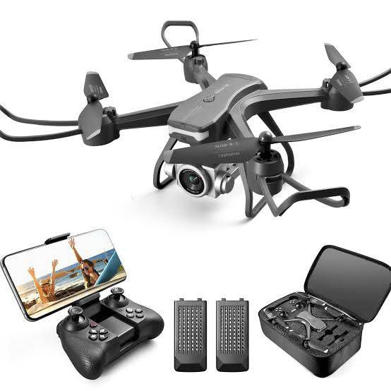 2023 V14 Drone 4K Profession HD Wide Angle Camera WiFi Drone Dual Camera With 2 Batteries & Bag