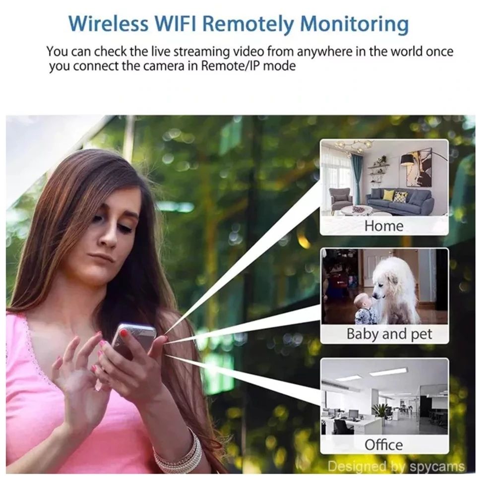 Mini Camera Wireless Wifi 1080P Surveillance Security Night Vision Motion Detect Camcorder Baby Monitor IP Camera With 32GB Memory Card