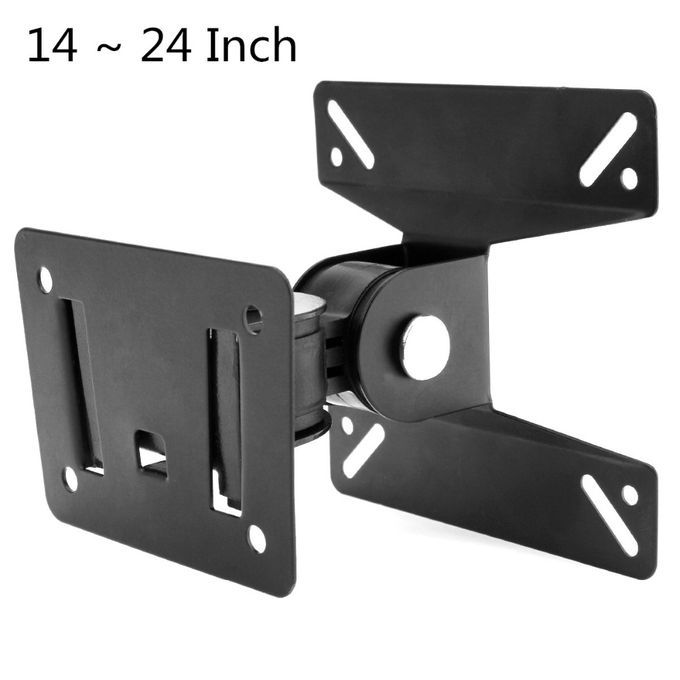Universal Rotated TV PC Monitor Wall Mount Bracket For 14 ~ 24 Inch LCD LED Flat Panel TV With 180 Degrees Around The Pivot