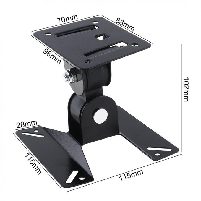 Universal Rotated TV PC Monitor Wall Mount Bracket For 14 ~ 24 Inch LCD LED Flat Panel TV With 180 Degrees Around The Pivot