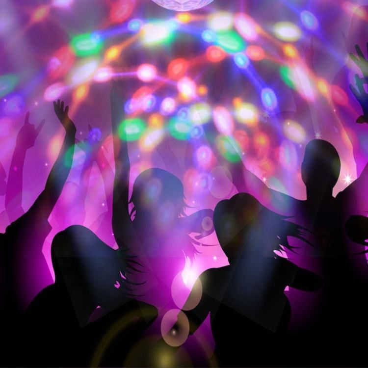 Rotating LED Magic Ball E27 Screw Bulb Disco Bedroom Bulb