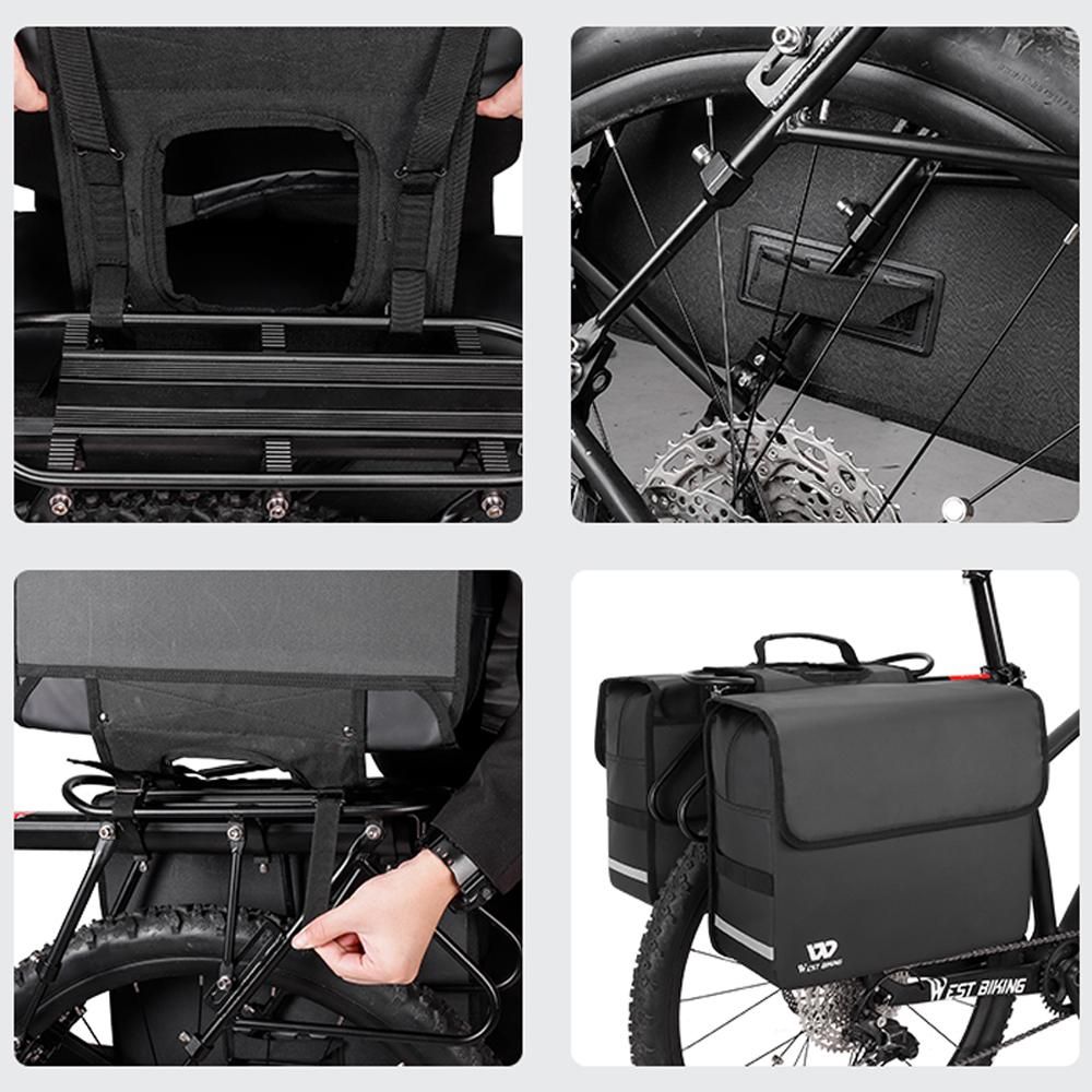 Bicycle Rear Seats Bag Large Capacity Bicycle Carriers Rack Seats Trunk Bags Luggage Carriers Waterproof Cycling Bag