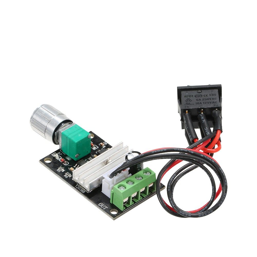 DC 6V 12V 24V 3A Motor Speed Controller PWM Speed Regulator