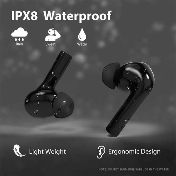 True Wireless Earphones Bluetooth 5.3 Earphones TWS Earbuds Built-in Microphone In-Ear