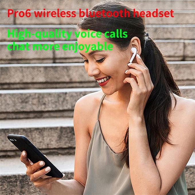 New Noise Canceling Bluetooth Headphones PRO6 Wireless Sports Headphones