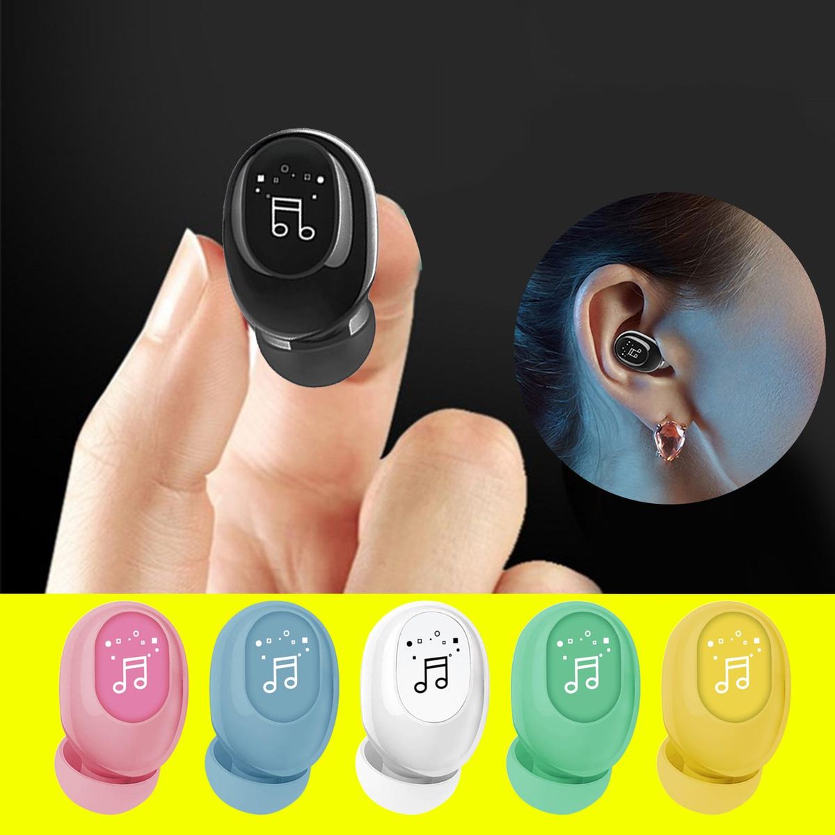 F911 Wireless Earbud Barrier-free High Fidelity-Green