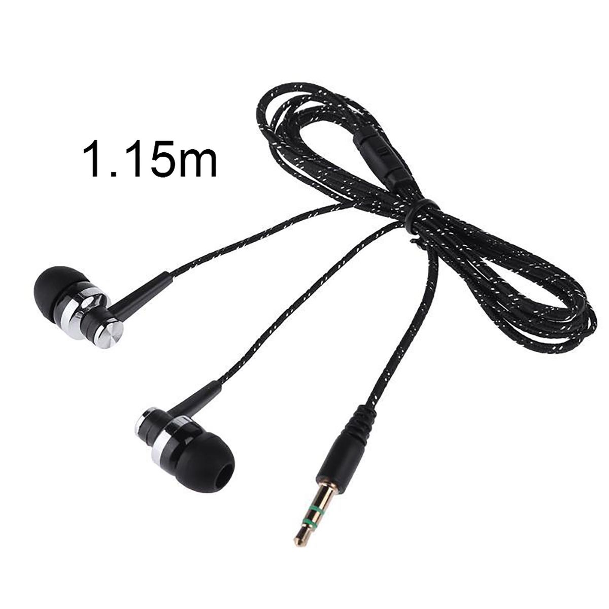 Earbuds Heavy Bass Stereo Plastic Sports Headset For-Red