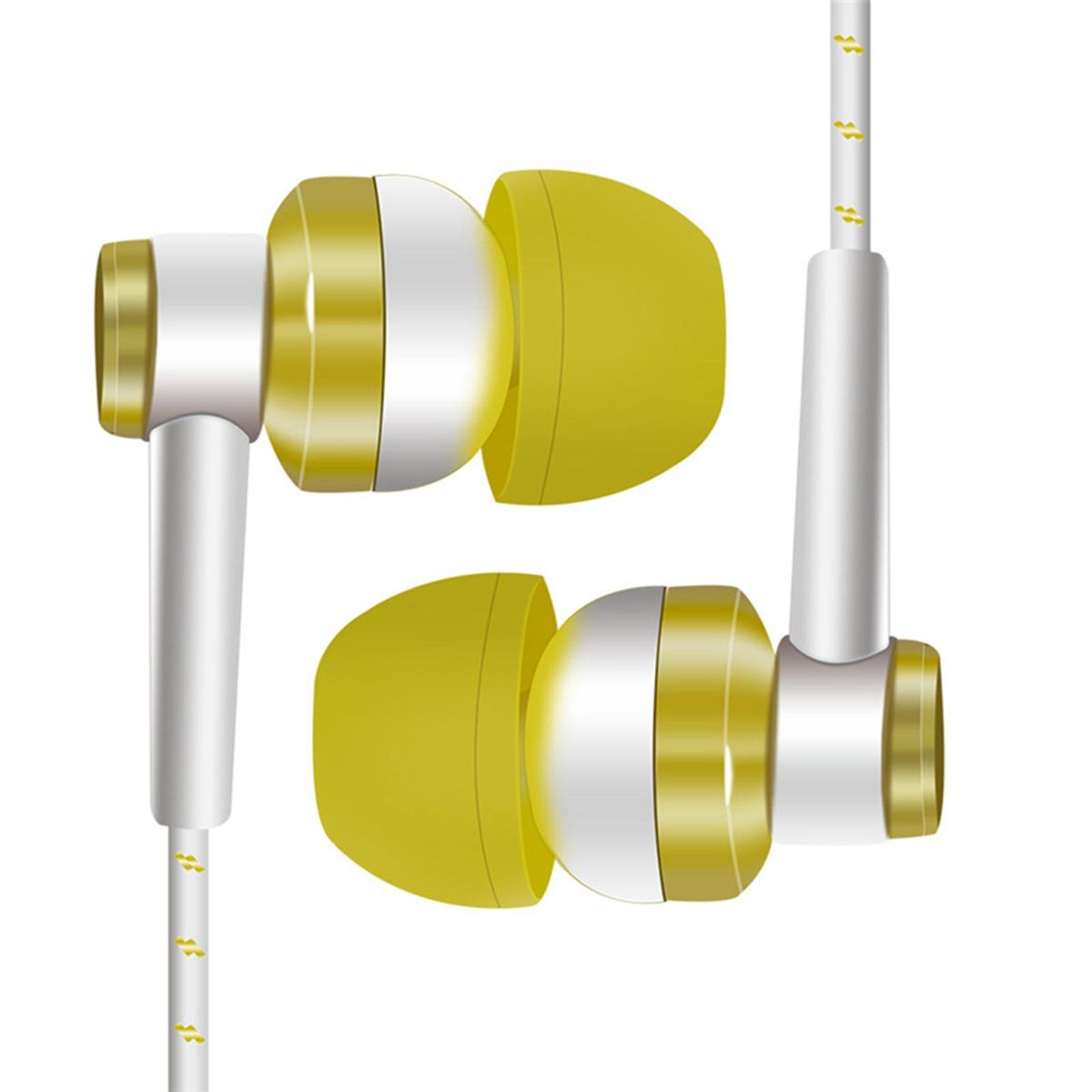Earbuds Heavy Bass Stereo Plastic Sports Headset For-Red