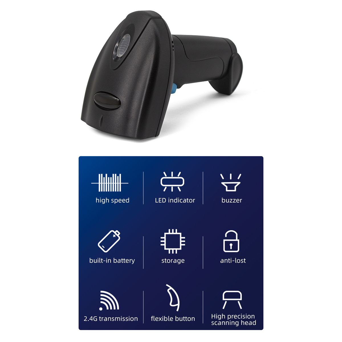 1D/2D Barcode Scanner Handheld USB Wired Bar Code Scanner