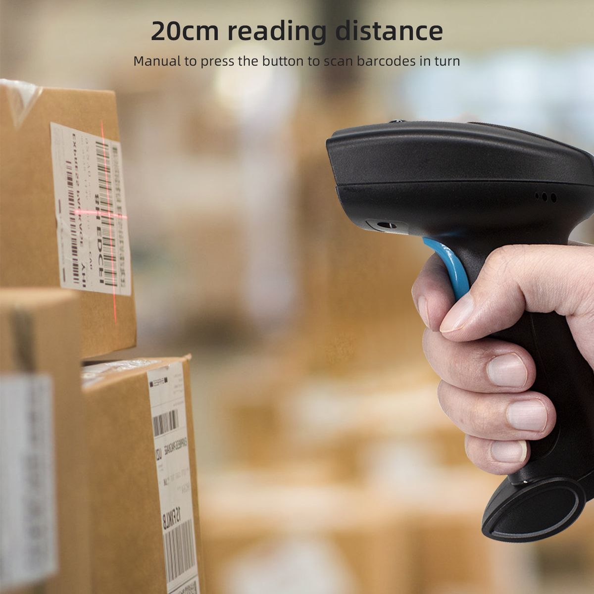 1D/2D Barcode Scanner Handheld USB Wired Bar Code Scanner