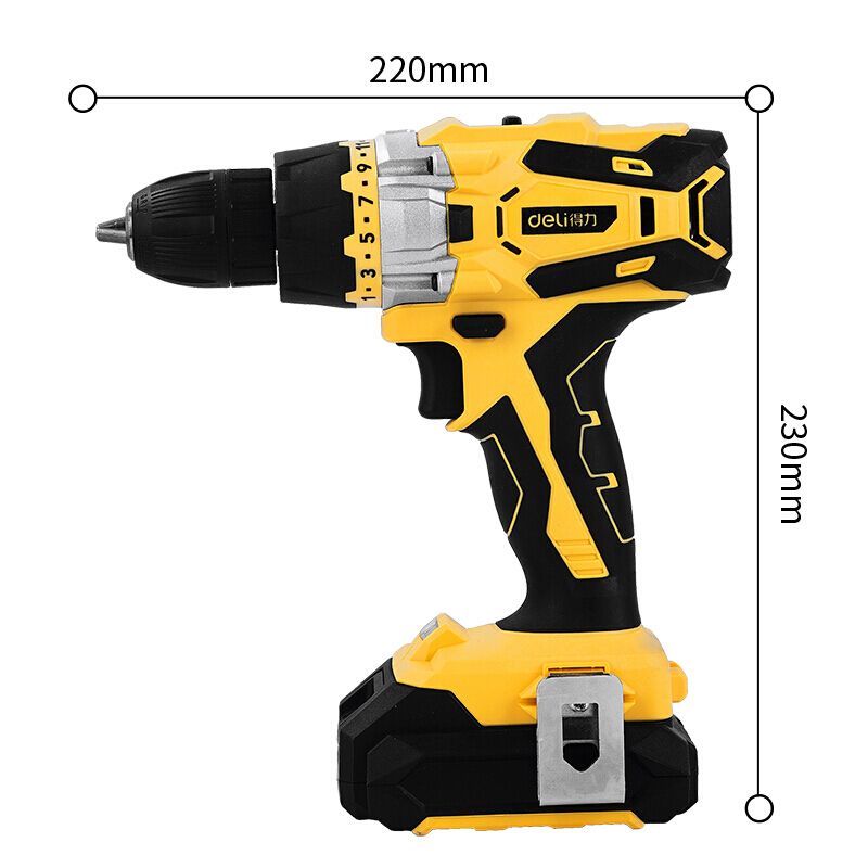 Power Craft Cordless Drill Battery Reliable Construction Quality Rechargeable 2X Battery Electric Cordless Impact Drill Max St