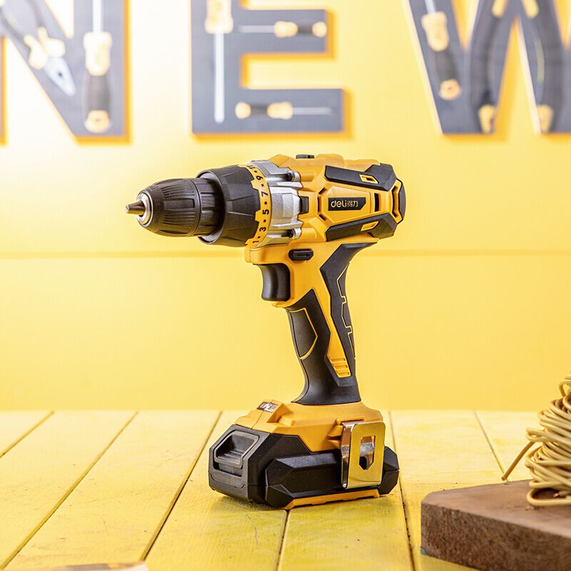 Power Craft Cordless Drill Battery Reliable Construction Quality Rechargeable 2X Battery Electric Cordless Impact Drill Max St