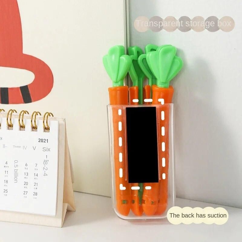 5pcs Cartoon Sealed Clip Food Snack Bag Sealed Carrot Shaped Moisture Proof Kitchen Fresh Keep Accessories Refrigerator Sticker