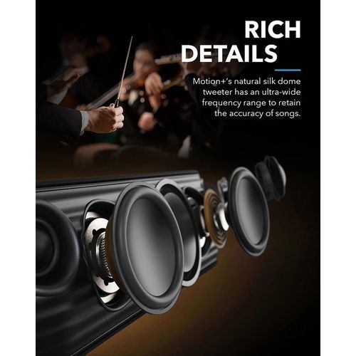 30W Soundcore Motion + Waterproof Bluetooth - Black
