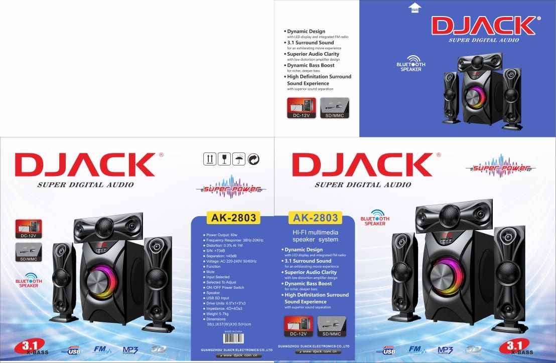 Latest Bluetooth Home Theatre System AK2803