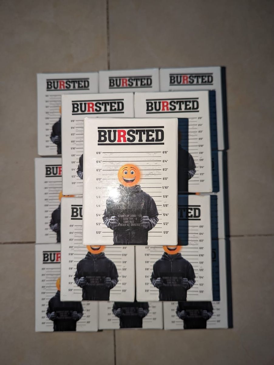 Bursted Fun Family Game Card 13+/ With A 18+ Sets For Adult