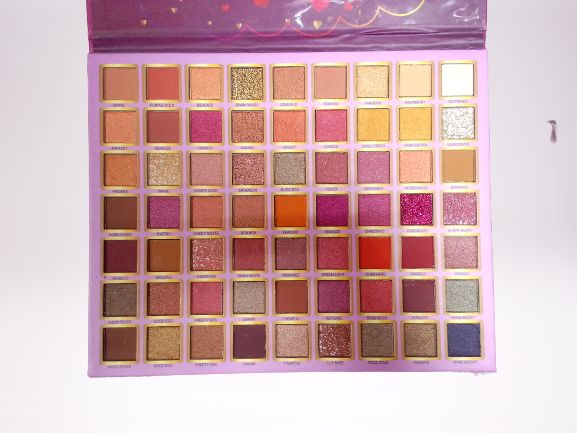 Eye Shadow Palette 56 Colors With Glitters And Plain Colors