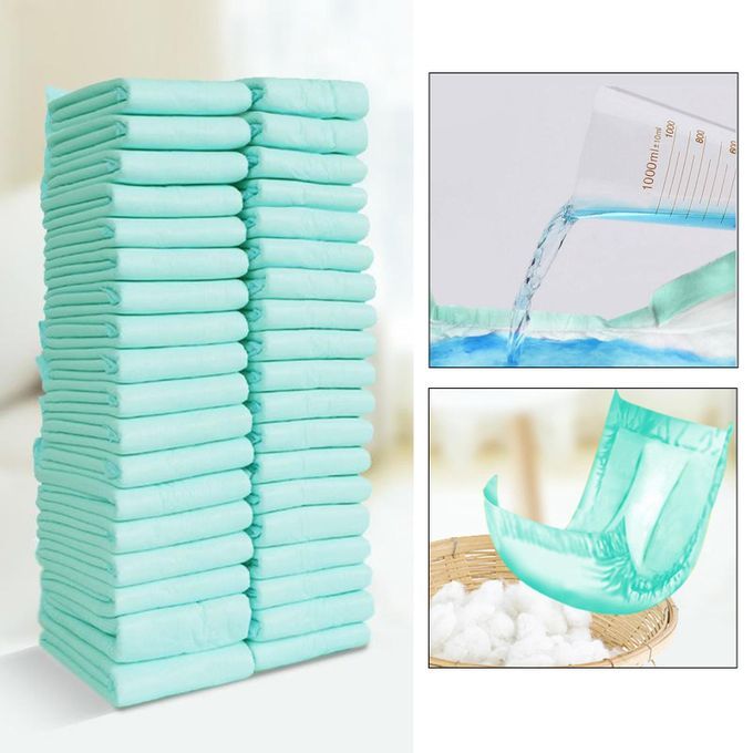 36Pcs/Bag Unisex Adult Soft Incontinence Pad Breathable Diaper Mats