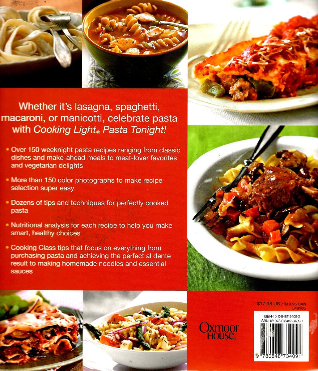 Cooking Light Pasta Tonight!: 150 Great Dinnertime Dishes