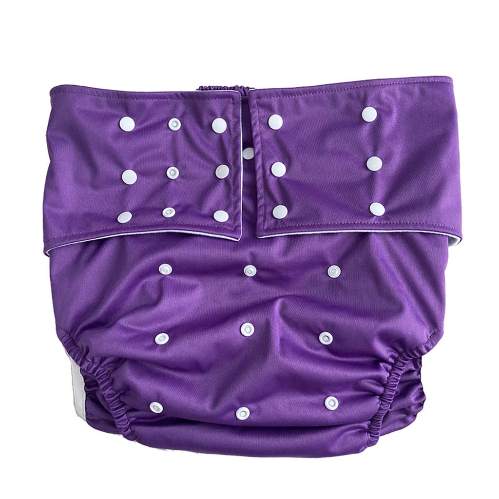 PUL Adult Cloth Diaper Reusable Adult Nappy For PUL And Cloth Purple