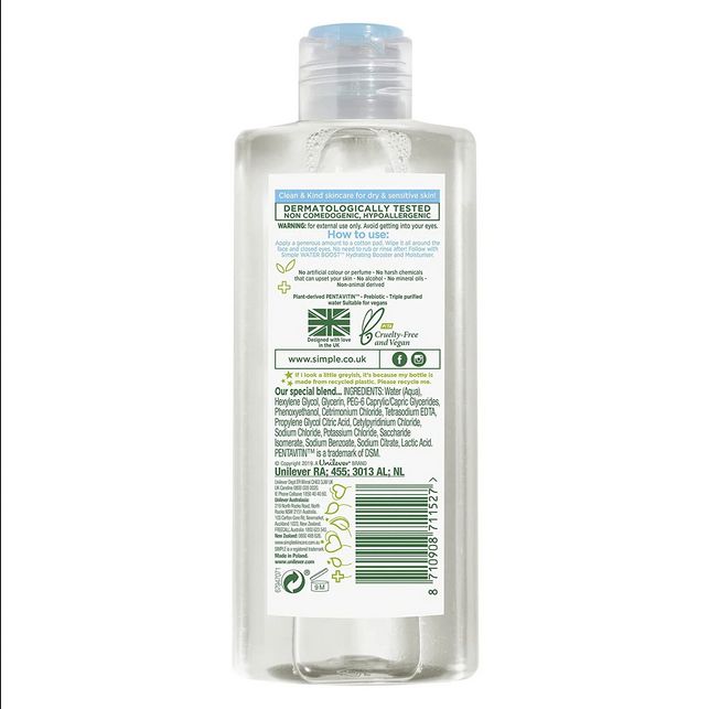 Hydrating Micellar Cleansing Water Makeup Remover 200ml