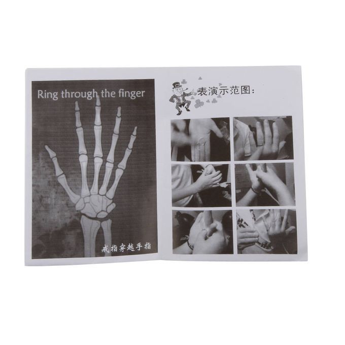 Magic Penetration Ring Through Finger With Instructions
