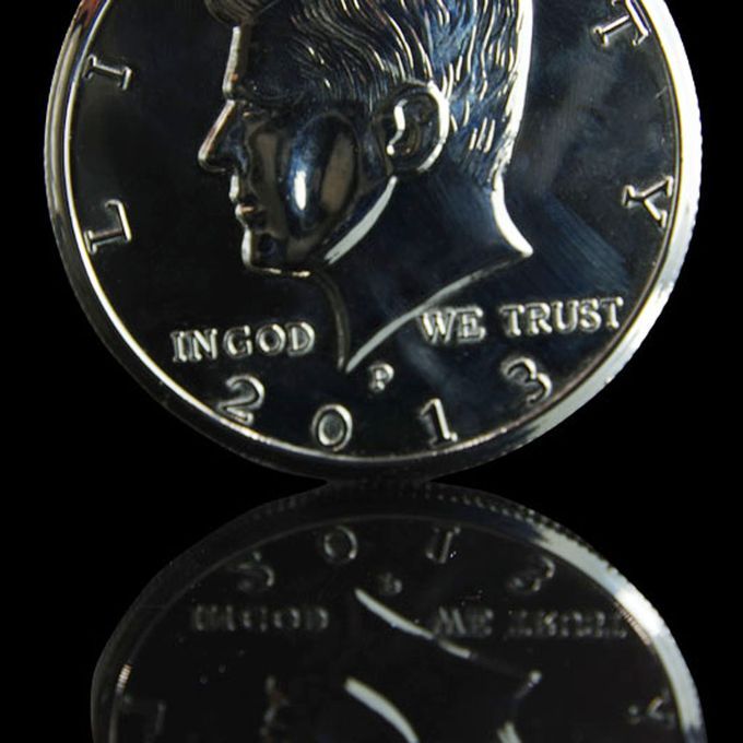 Silver Jumbo Coins Magic Trick Accessory Coin Magic Props